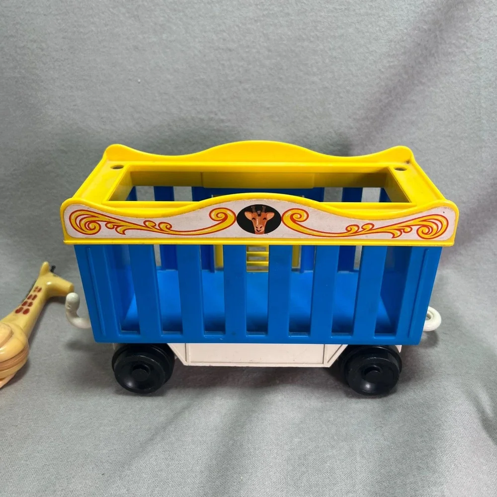 Fisher-Price Circus Train 991 Vintage 1973 Near Complete Whistle Works Original